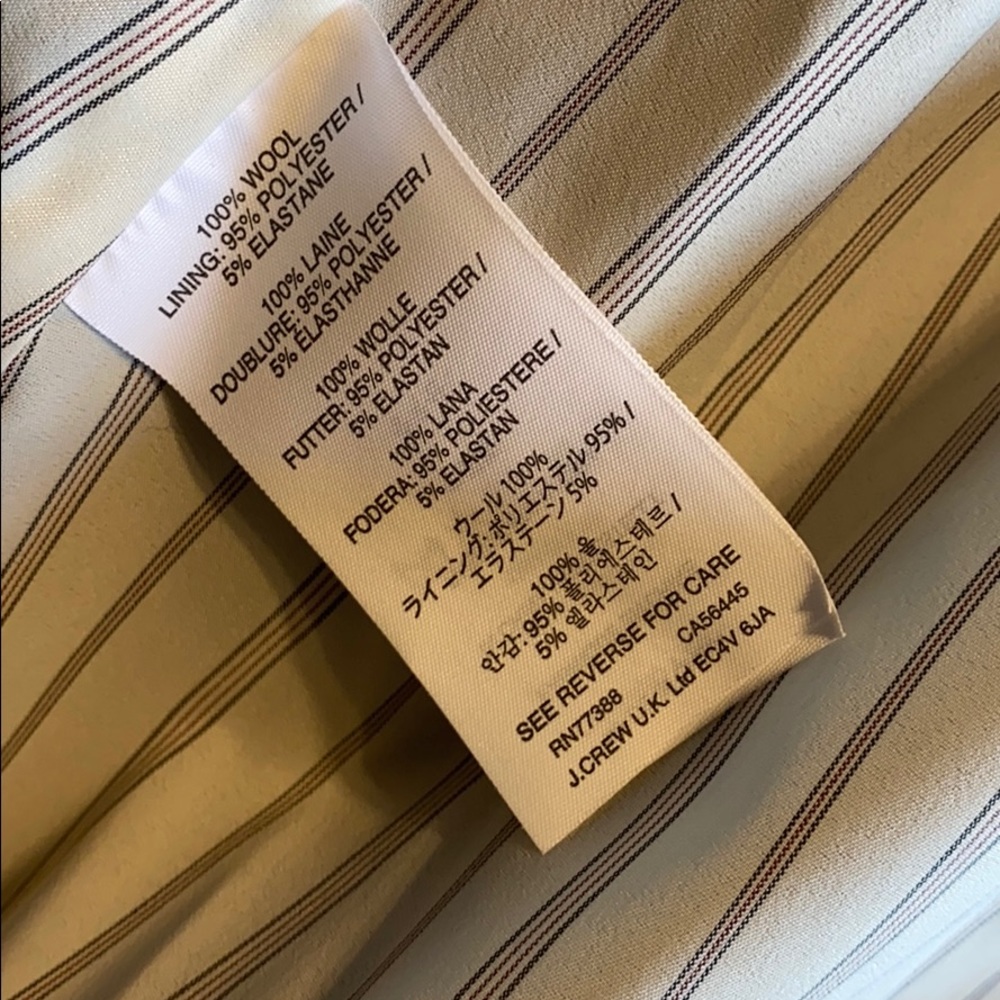 J Crew NWT Rhodes blazer 14 Italian wool - Picture 9 of 9